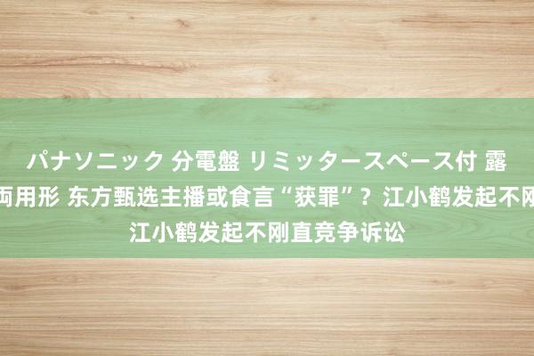 パナソニック 分電盤 リミッタースペース付 露出・半埋込両用形 东方甄选主播或食言“获罪”？江小鹤发起不刚直竞争诉讼