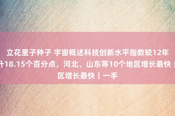 立花里子种子 宇宙概述科技创新水平指数较12年前晋升18.15个百分点，河北、山东等10个地区增长最快丨一手