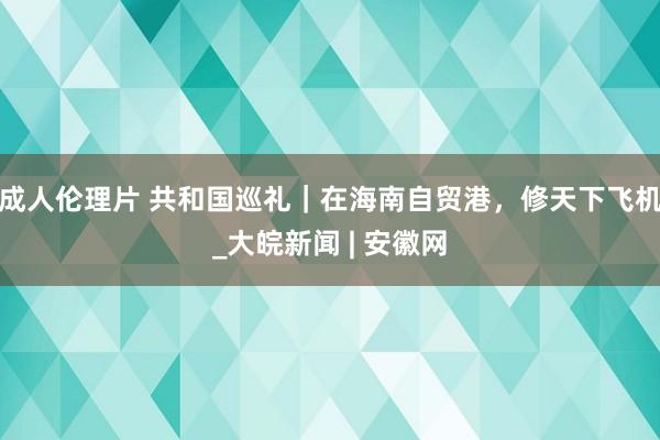 成人伦理片 共和国巡礼｜在海南自贸港，修天下飞机_大皖新闻 | 安徽网