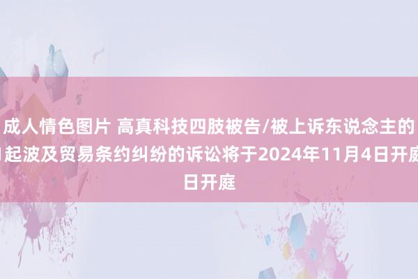 成人情色图片 高真科技四肢被告/被上诉东说念主的1起波及贸易条约纠纷的诉讼将于2024年11月4日开庭