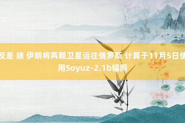 反差 婊 伊朗将两颗卫星运往俄罗斯 计算于11月5日使用Soyuz-2.1b辐照