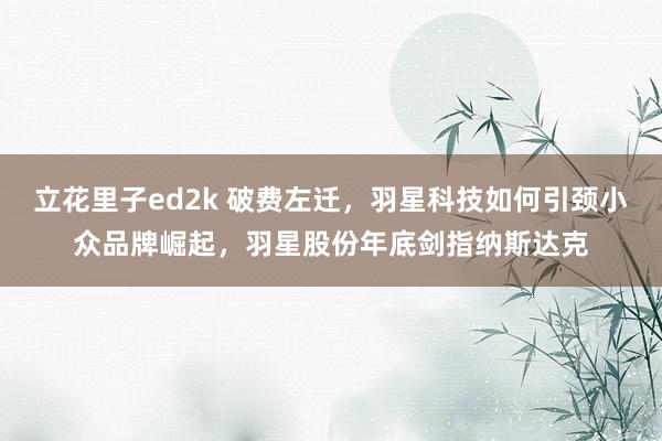 立花里子ed2k 破费左迁，羽星科技如何引颈小众品牌崛起，羽星股份年底剑指纳斯达克