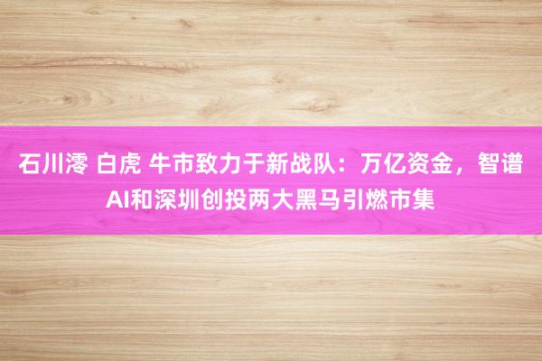 石川澪 白虎 牛市致力于新战队：万亿资金，智谱AI和深圳创投两大黑马引燃市集