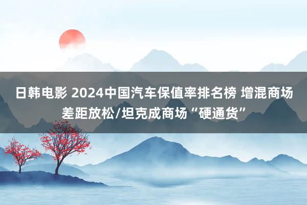 日韩电影 2024中国汽车保值率排名榜 增混商场差距放松/坦克成商场“硬通货”