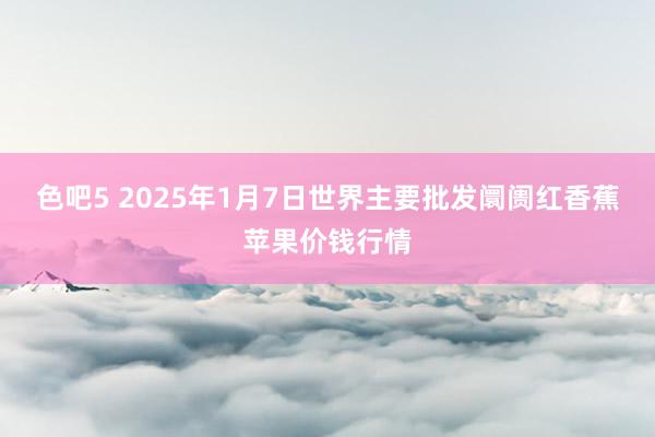 色吧5 2025年1月7日世界主要批发阛阓红香蕉苹果价钱行情